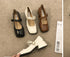 Elegant Square Toe Mary Jane Heel